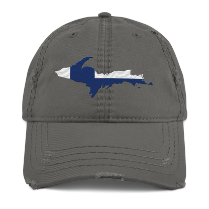 Michigan Upper Peninsula Distressed Dad Hat (FInnish Edition)