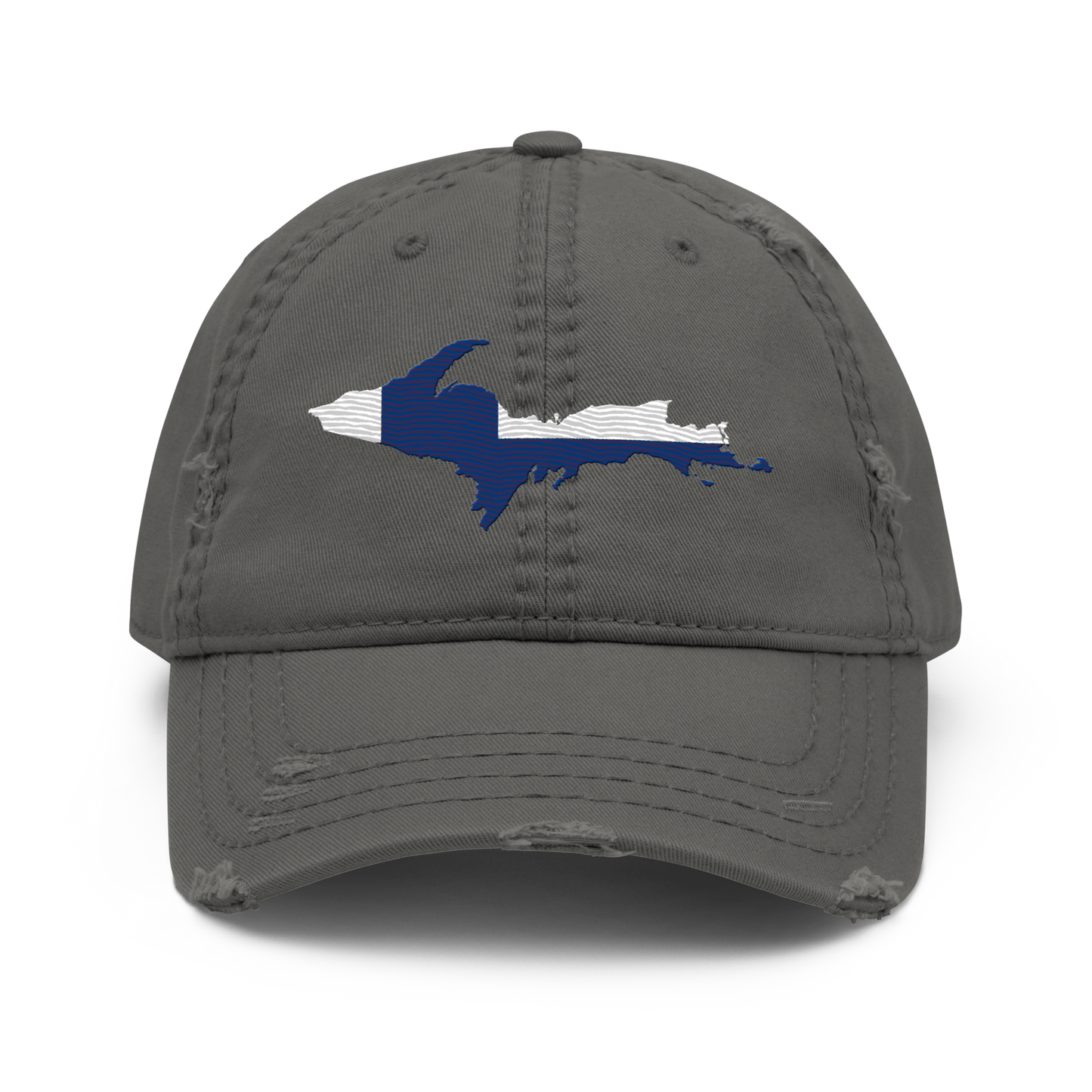 Michigan Upper Peninsula Distressed Dad Hat (FInnish Edition)