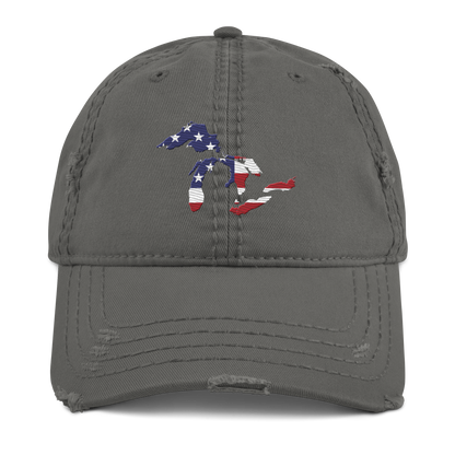 Great Lakes Distressed Dad Hat (Patriotic Edition)