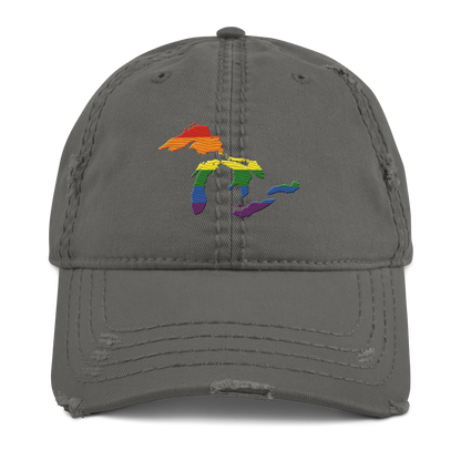 Great Lakes Distressed Dad Hat (Rainbow Pride Edition)