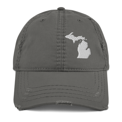 Michigan Distressed Dad Hat (w/ MI Outline)