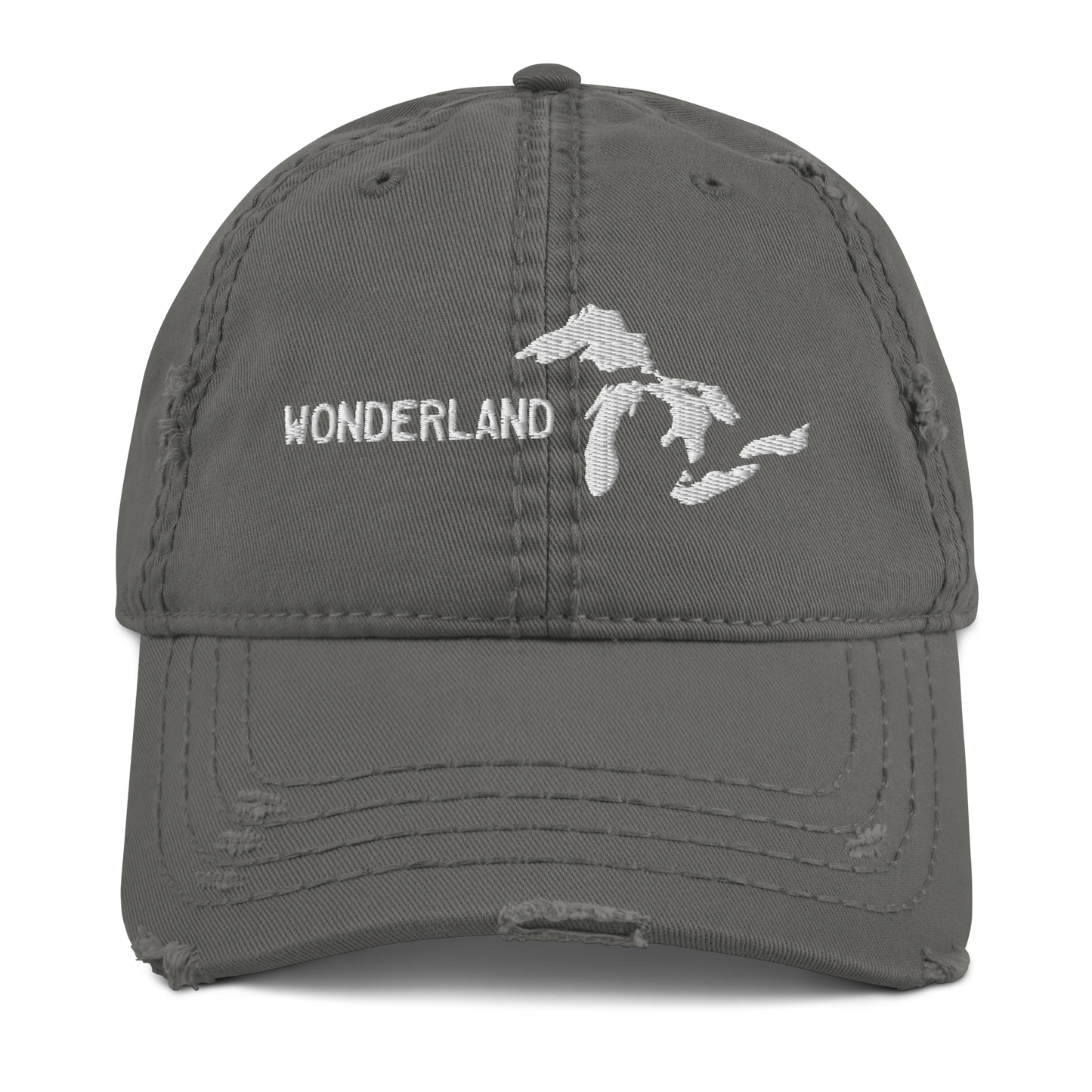 Great Lakes 'Wonderland' Distressed Dad Hat