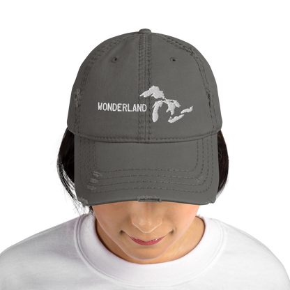 Great Lakes 'Wonderland' Distressed Dad Hat