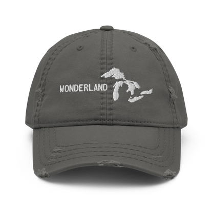 Great Lakes 'Wonderland' Distressed Dad Hat