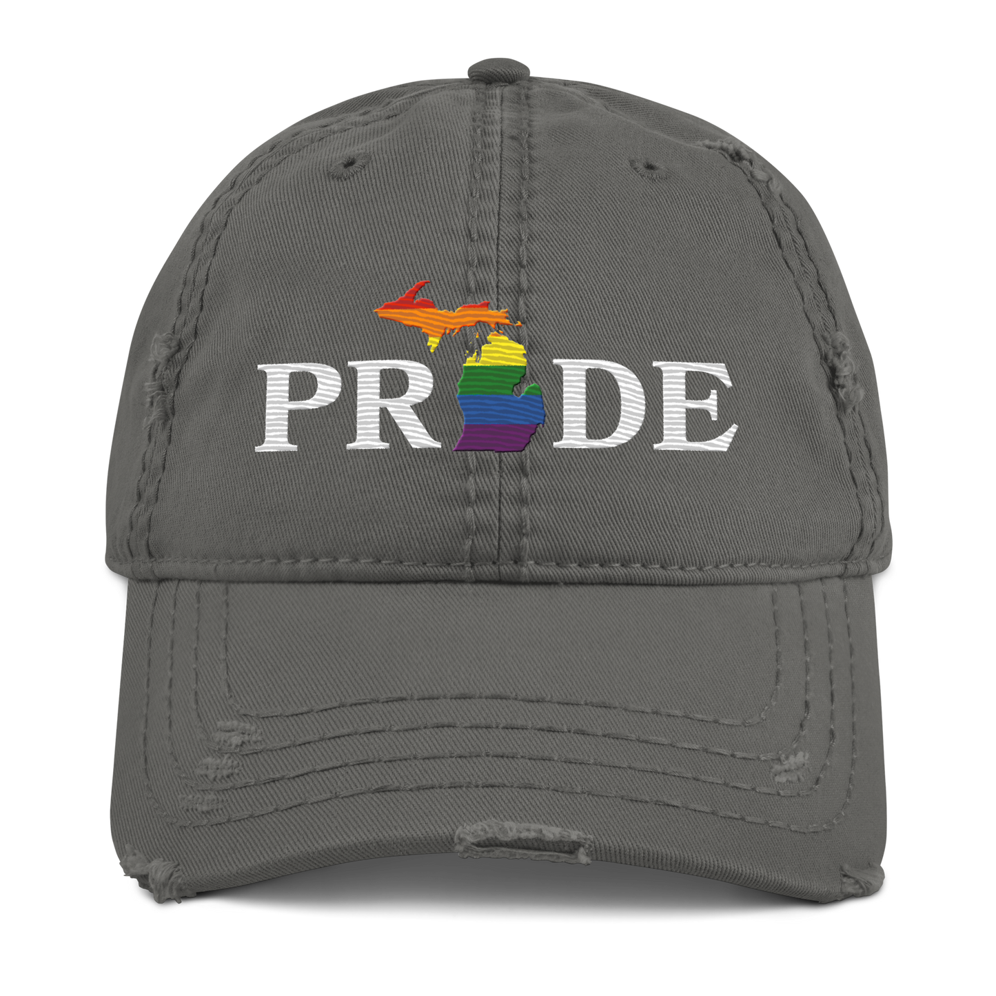 Michigan 'Pride' Distressed Dad Hat