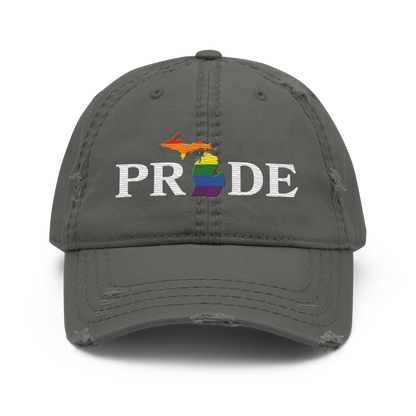 Michigan 'Pride' Distressed Dad Hat