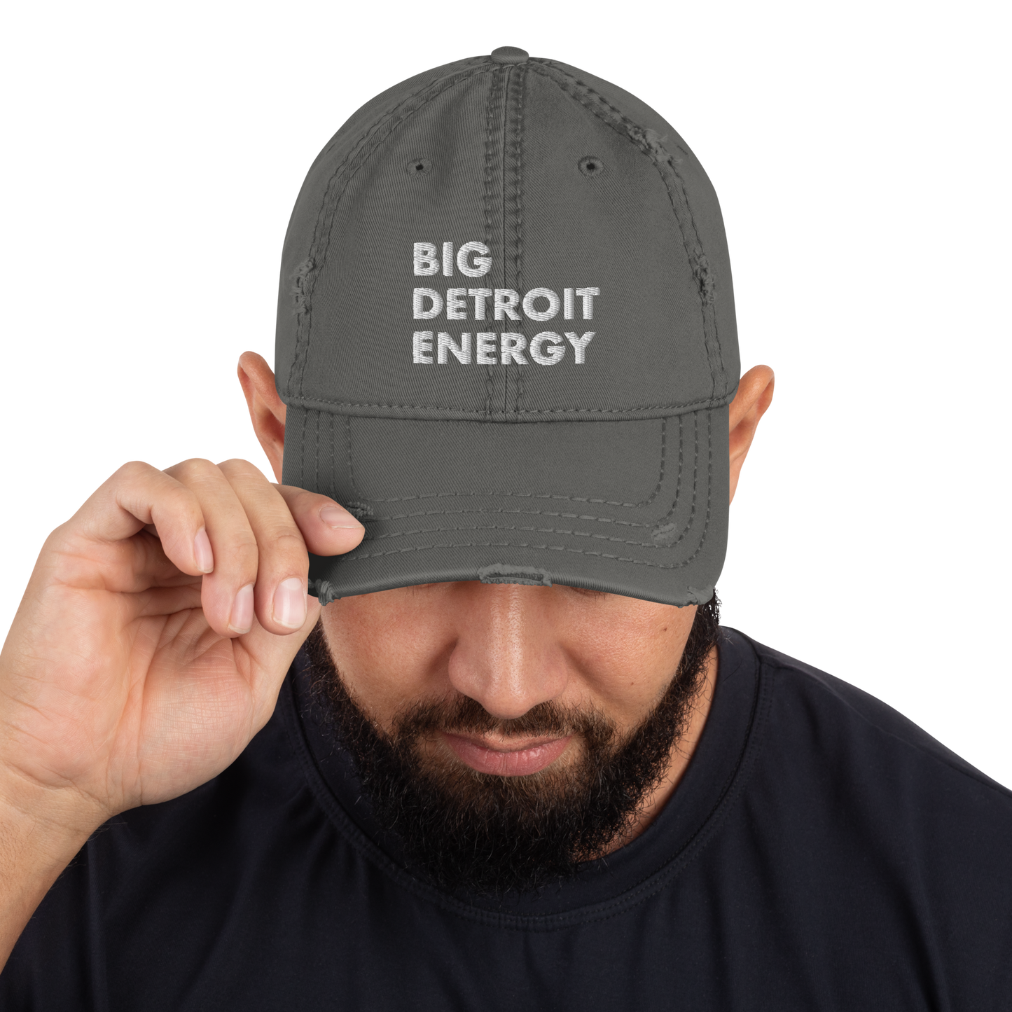 'Big Detroit Energy' Distressed Dad Hat