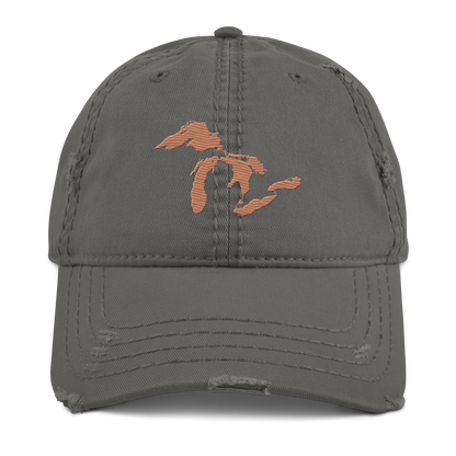 Great Lakes Distressed Dad Hat (Copper Color)