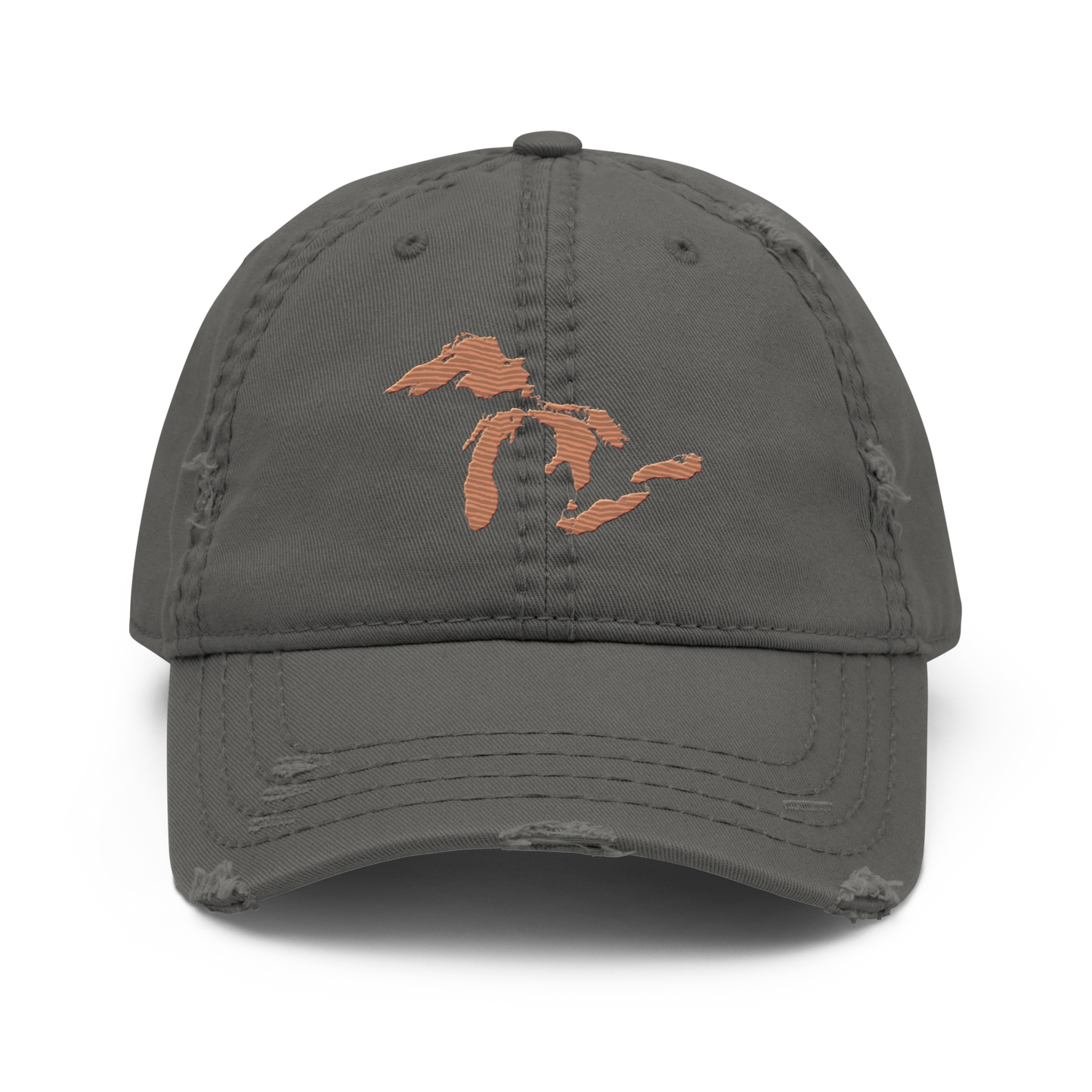 Great Lakes Distressed Dad Hat (Copper Color)