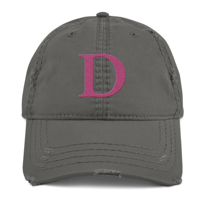 Detroit 'Old French D' Distressed Dad Hat | Apple Blossom Pink