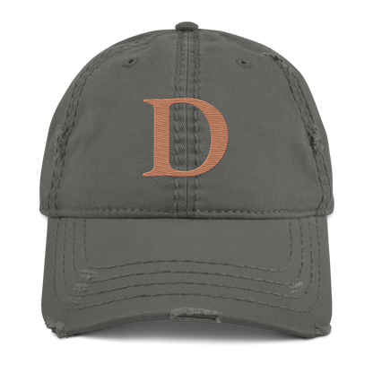 Detroit 'Old French D' Distressed Dad Hat | Copper