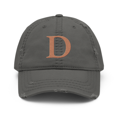 Detroit 'Old French D' Distressed Dad Hat | Copper