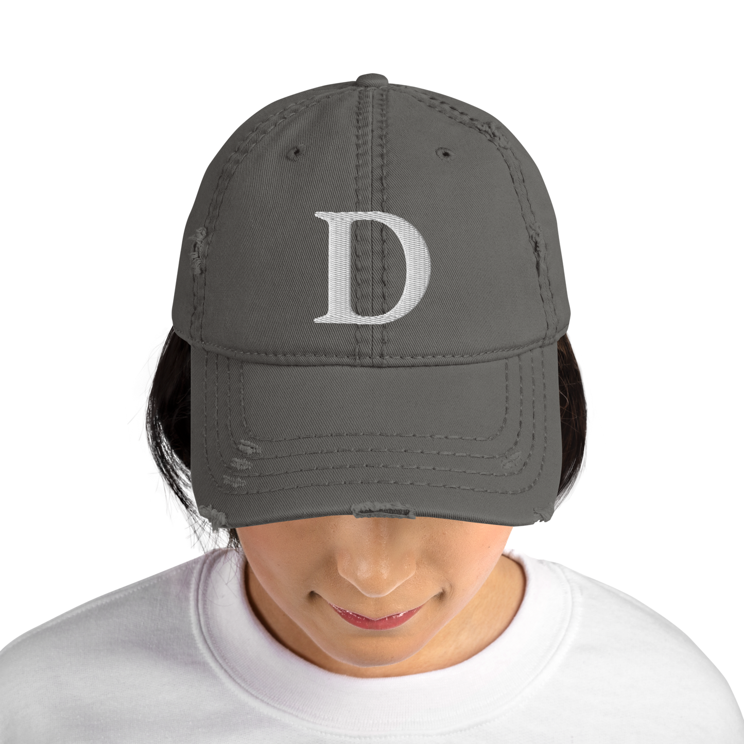 Detroit 'Old French D' Distressed Dad Hat