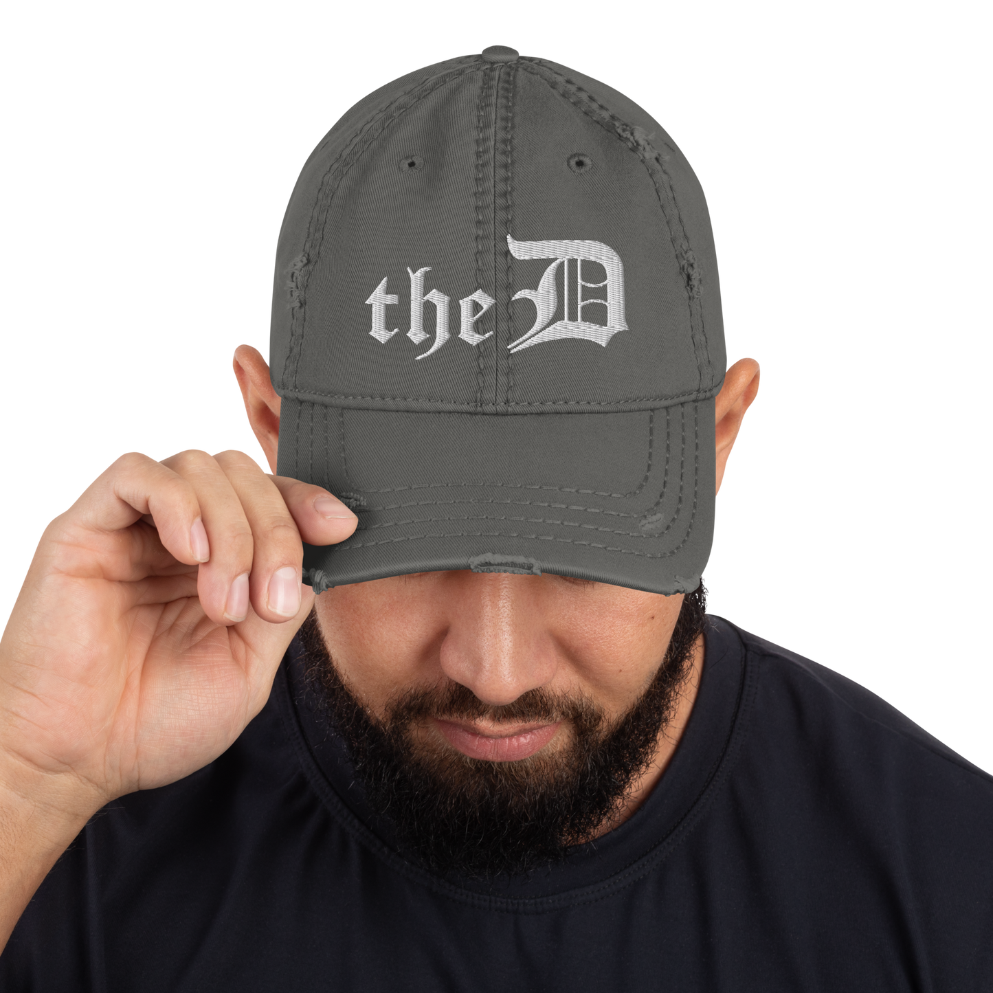 Detroit 'The D' Distressed Dad Hat