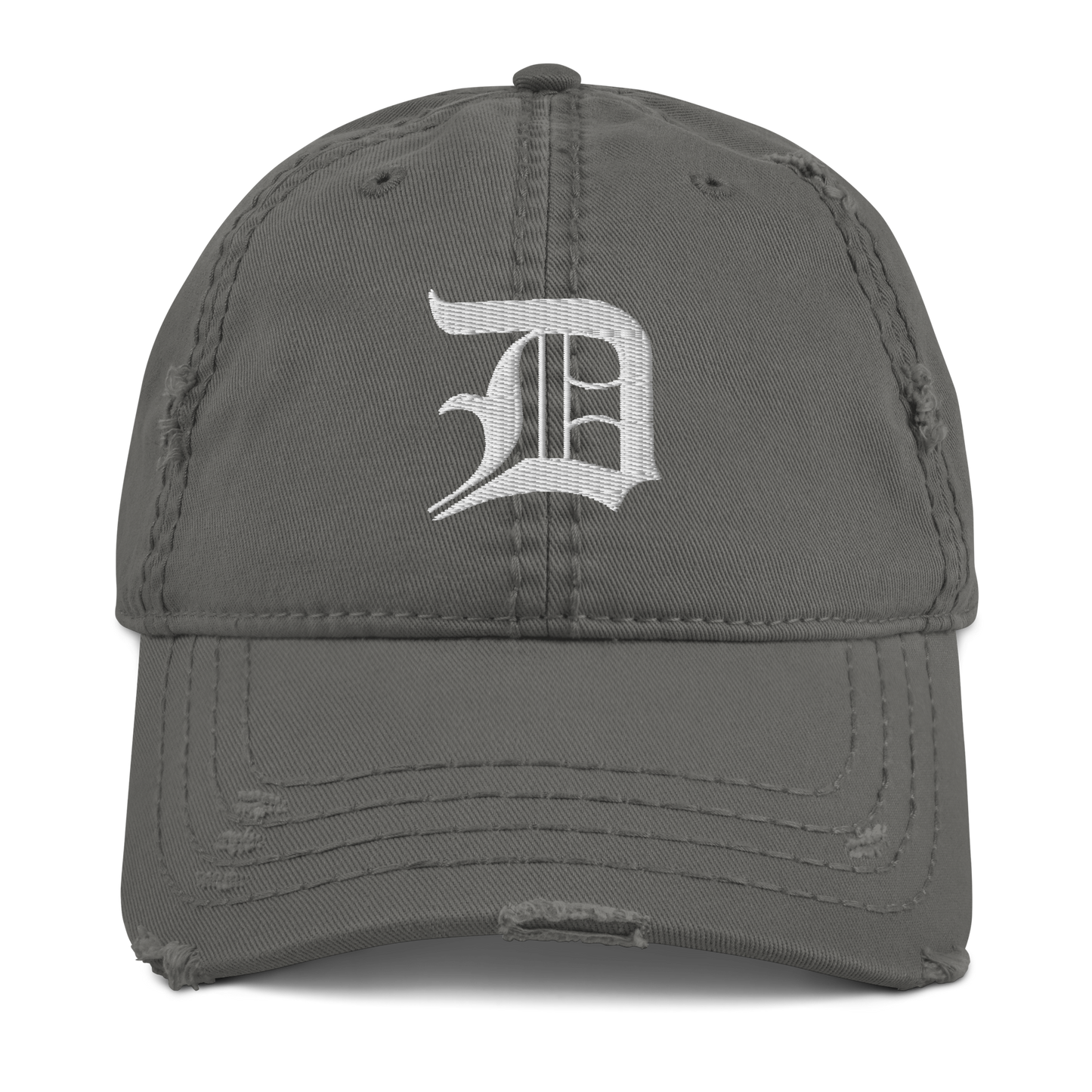 Detroit 'Old English D' Distressed Dad Hat