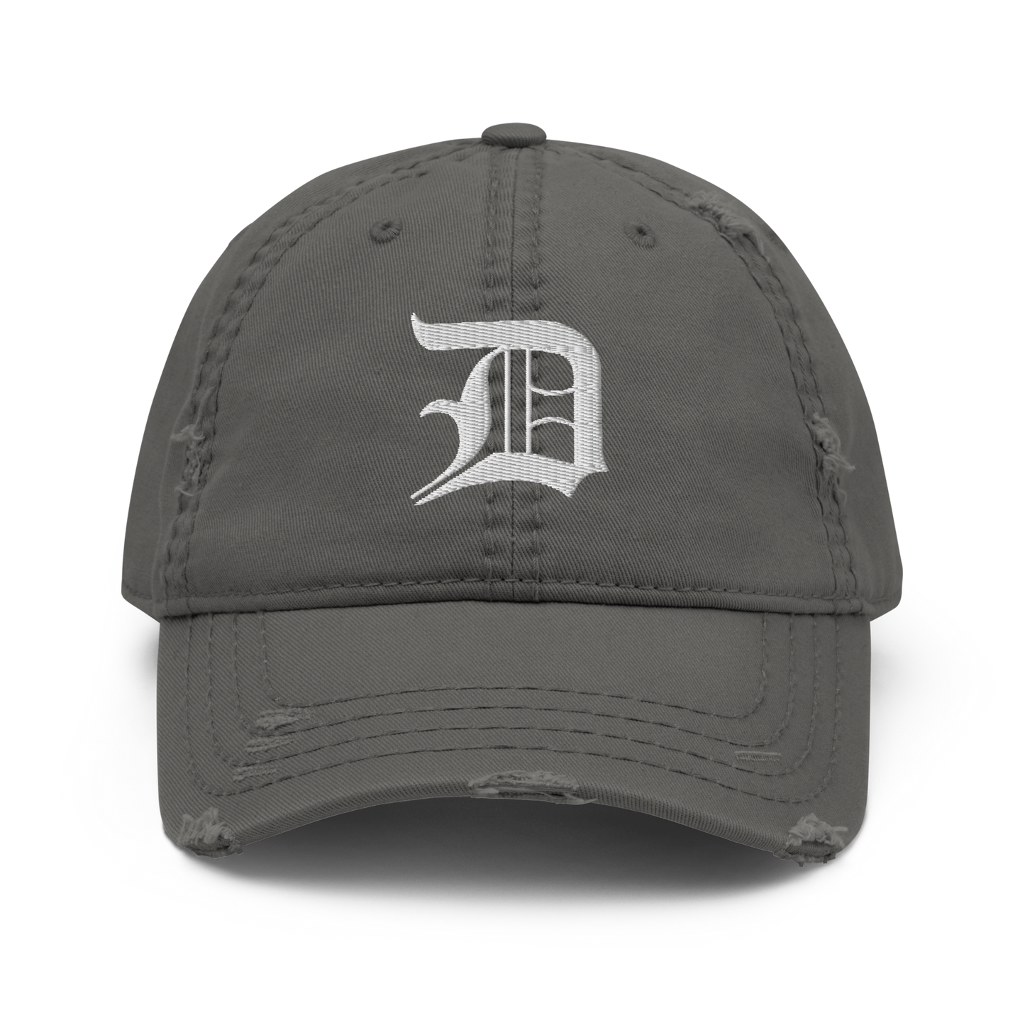 Detroit 'Old English D' Distressed Dad Hat