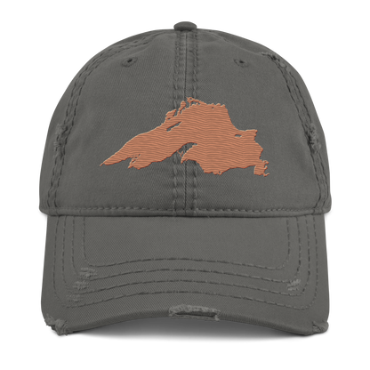 Lake Superior Distressed Dad Hat | Copper