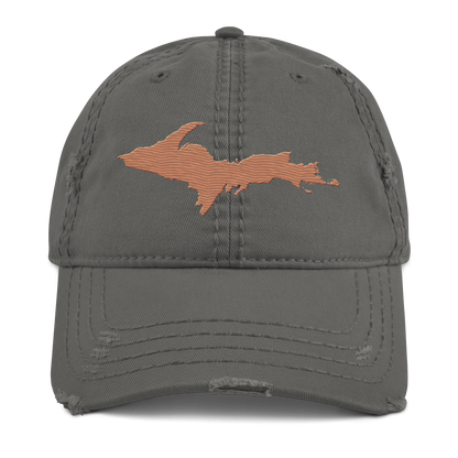 Upper Peninsula Distressed Dad Hat | Copper