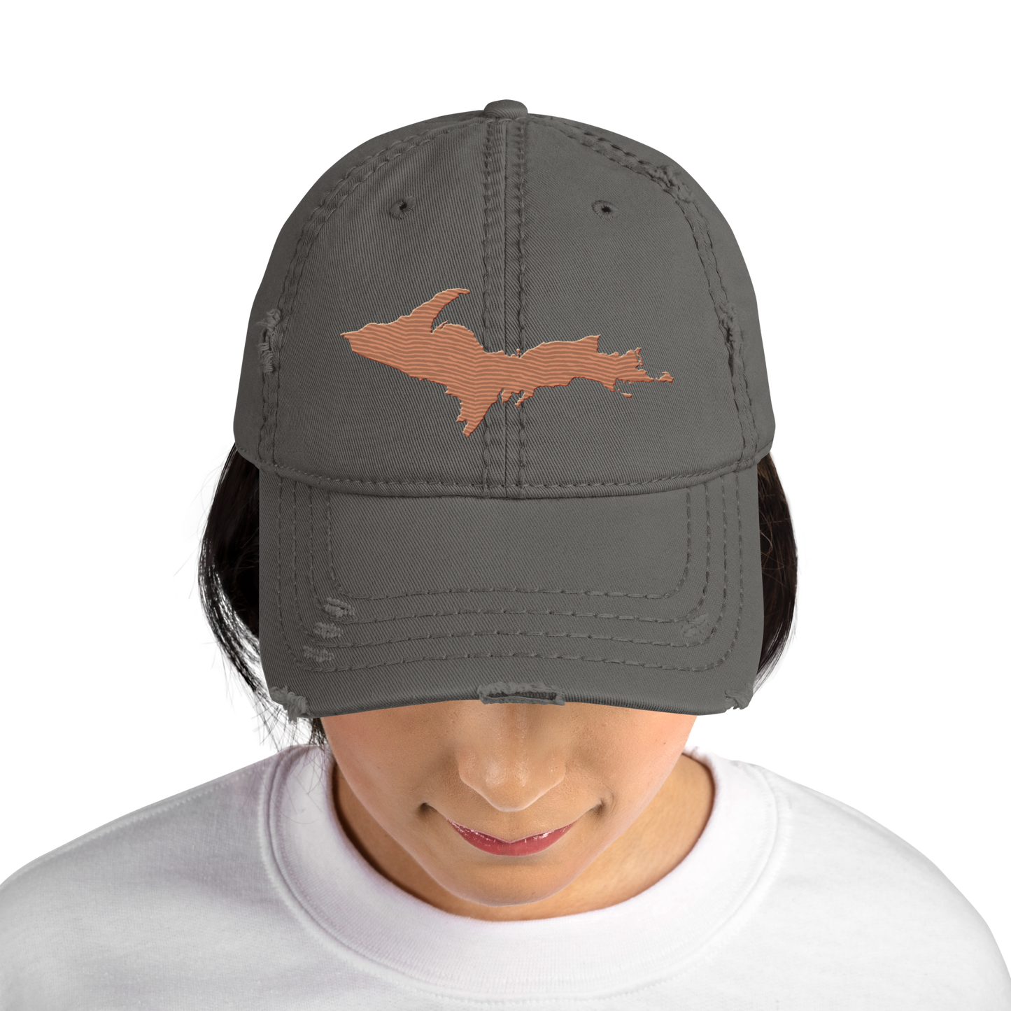 Upper Peninsula Distressed Dad Hat | Copper