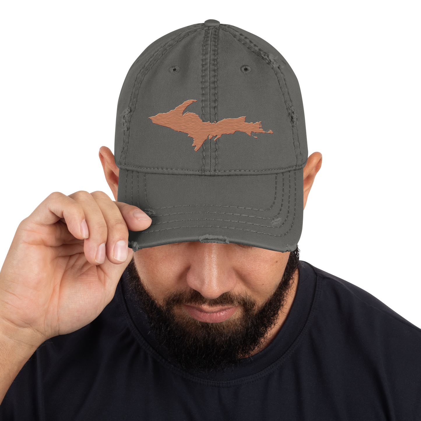 Upper Peninsula Distressed Dad Hat | Copper