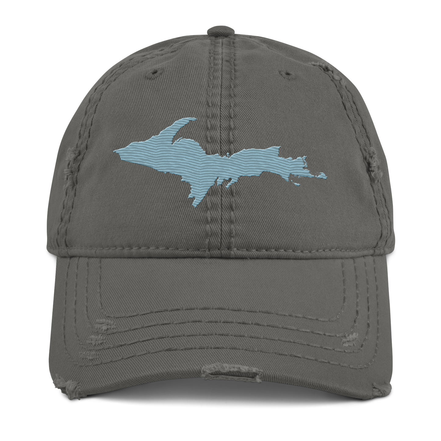 Upper Peninsula Distressed Dad Hat | Opal Blue