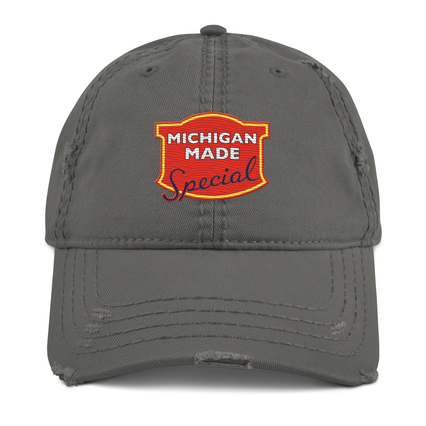 'Michigan Made' Distressed Dad Hat | Potato Chip Parody