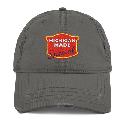 'Michigan Made' Distressed Dad Hat | Potato Chip Parody