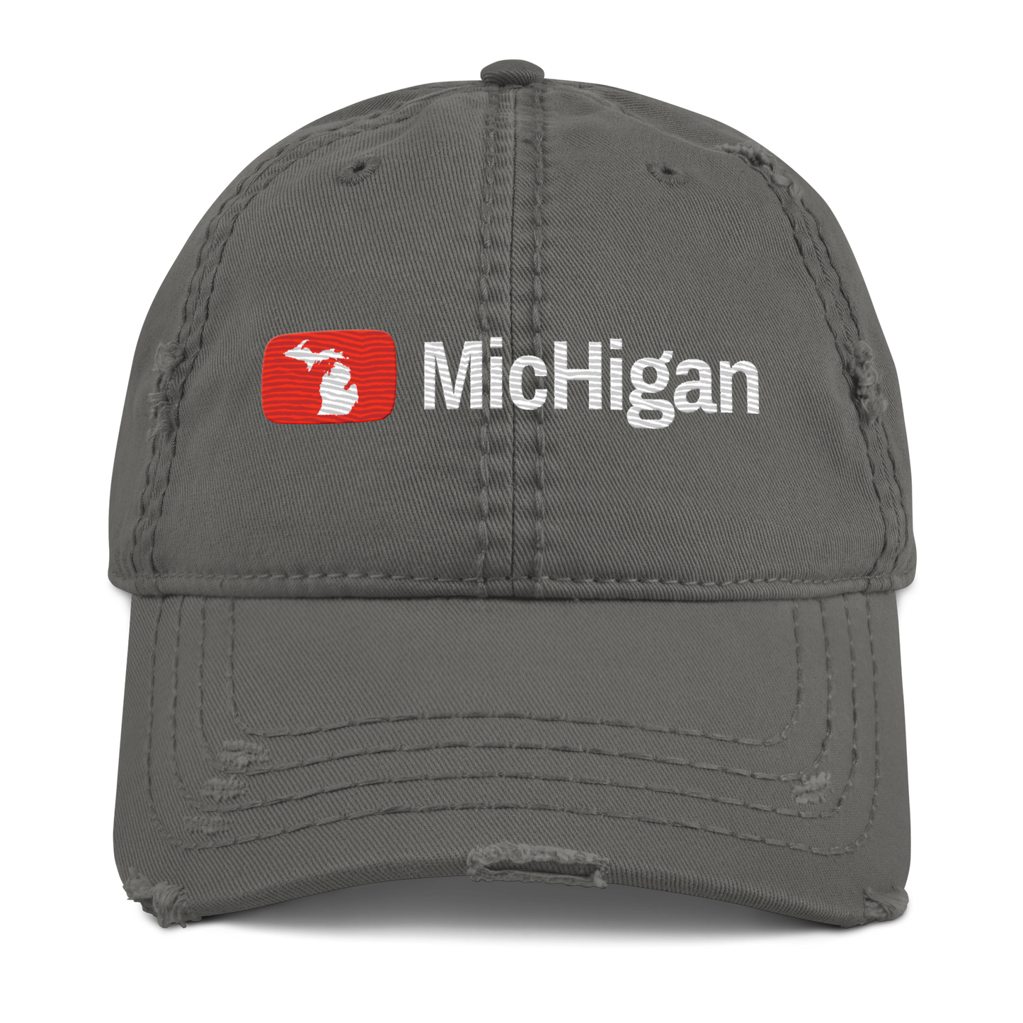 'Michigan' Distressed Dad Hat | Video Sharing Parody