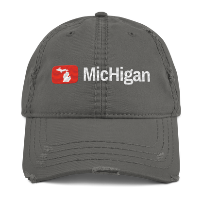 'Michigan' Distressed Dad Hat | Video Sharing Parody