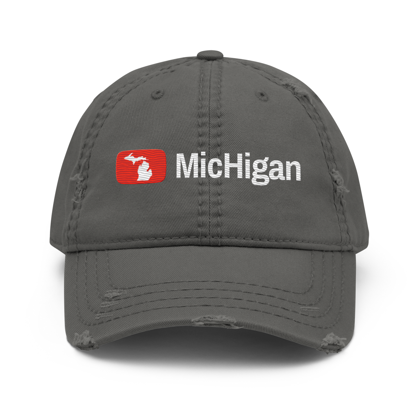 'Michigan' Distressed Dad Hat | Video Sharing Parody