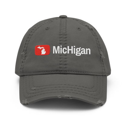 'Michigan' Distressed Dad Hat | Video Sharing Parody