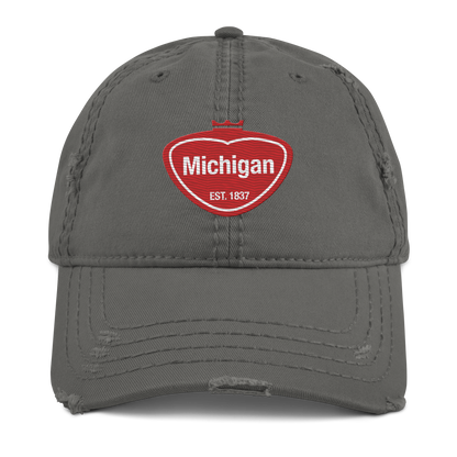 'Michigan EST. 1837' Distressed Dad Hat | Local Sodapop Parody