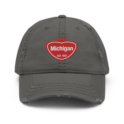 'Michigan EST. 1837' Distressed Dad Hat | Local Sodapop Parody