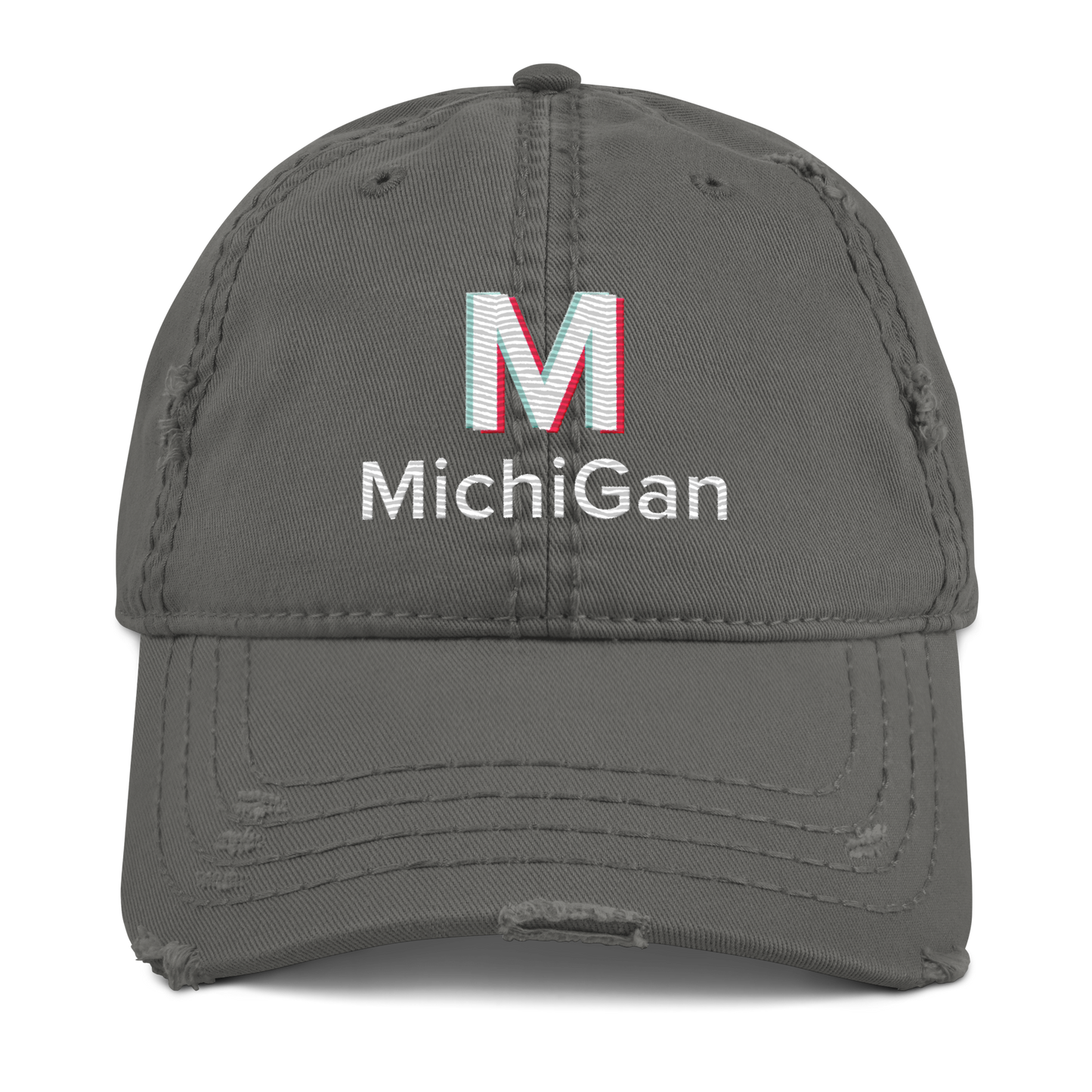 'Michigan' Distressed Dad Hat | Social Media Parody