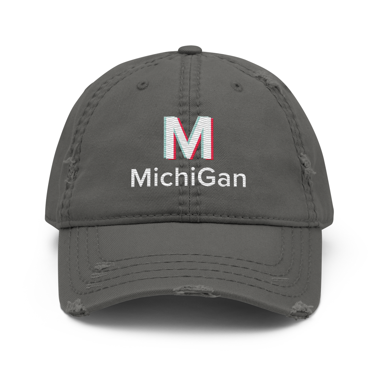 'Michigan' Distressed Dad Hat | Social Media Parody