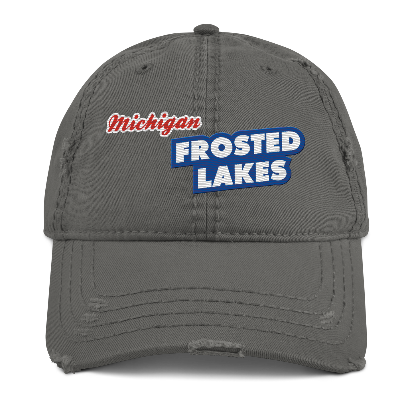 'Michigan Frosted Lakes' Distressed Dad Hat | Cereal Parody