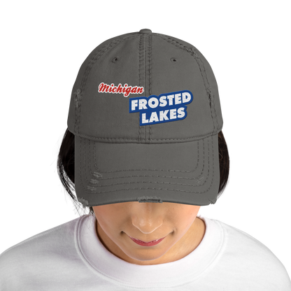 'Michigan Frosted Lakes' Distressed Dad Hat | Cereal Parody