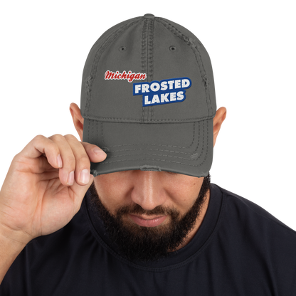 'Michigan Frosted Lakes' Distressed Dad Hat | Cereal Parody