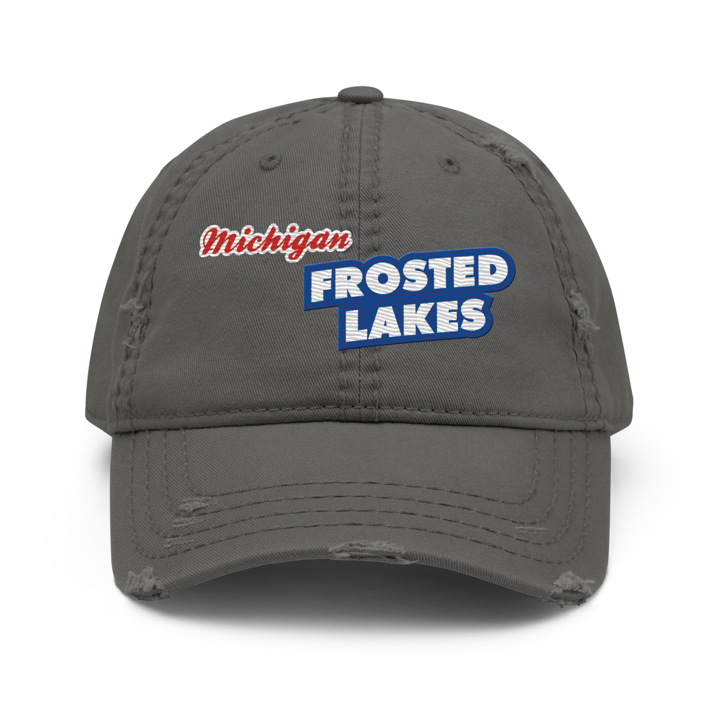 'Michigan Frosted Lakes' Distressed Dad Hat | Cereal Parody