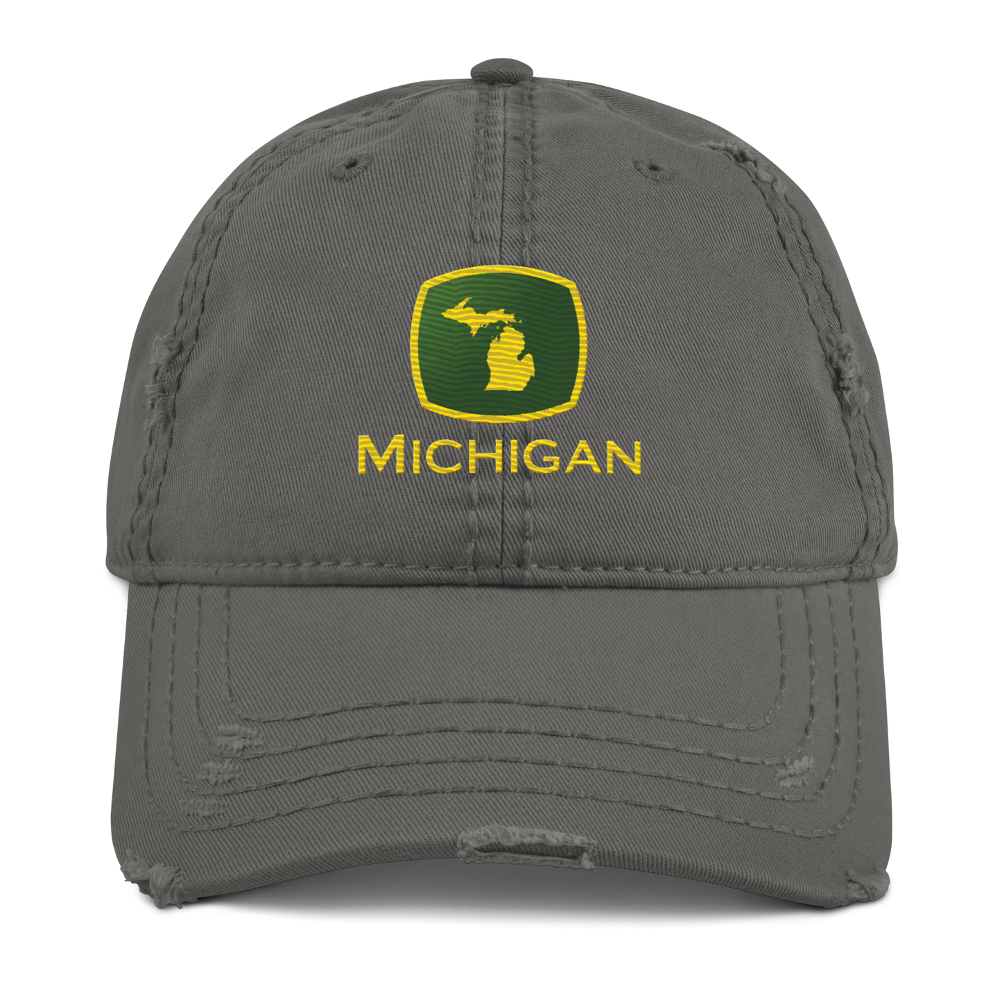 'Michigan' Distressed Dad Hat | Tractor Parody