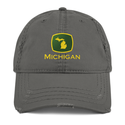 'Michigan' Distressed Dad Hat | Tractor Parody