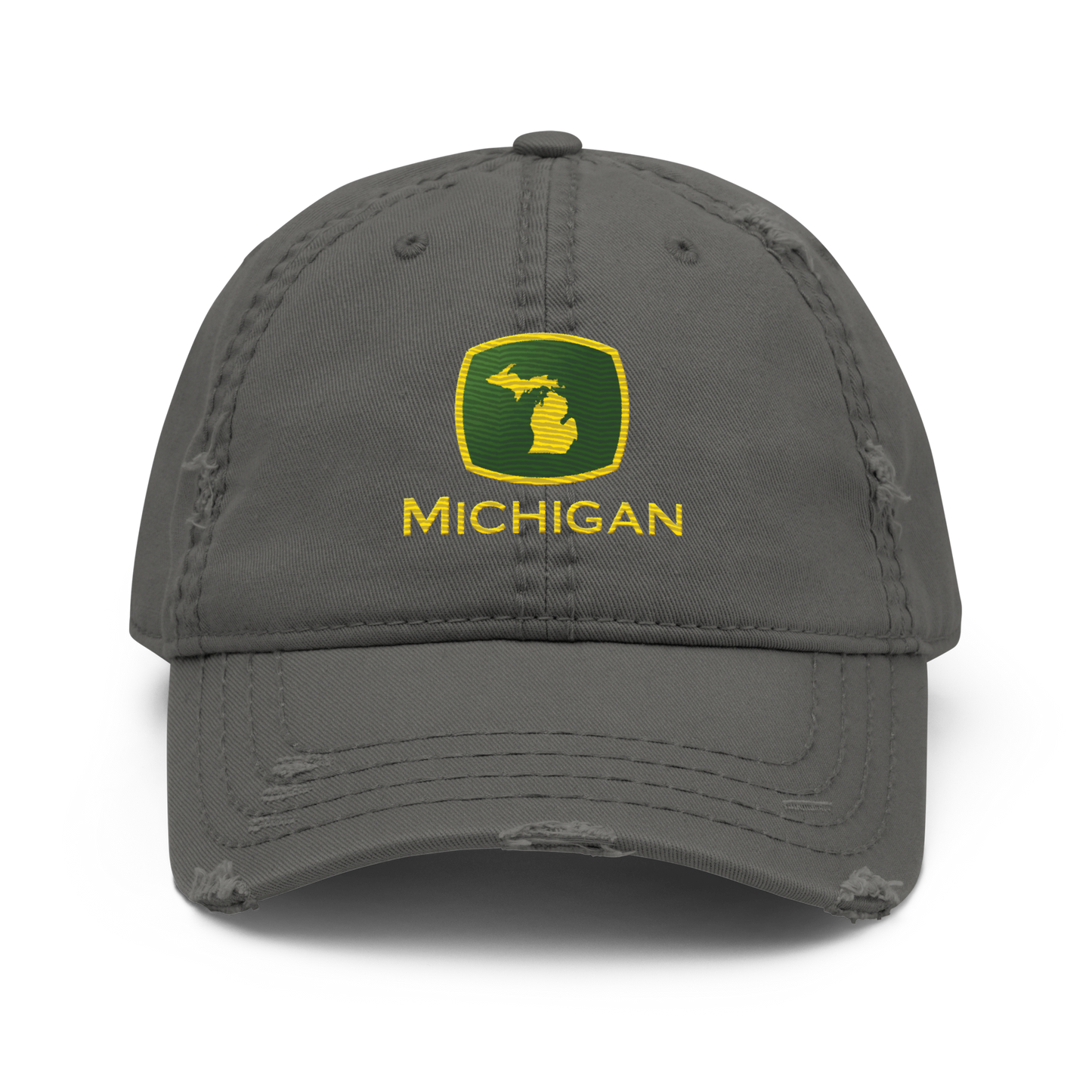 'Michigan' Distressed Dad Hat | Tractor Parody