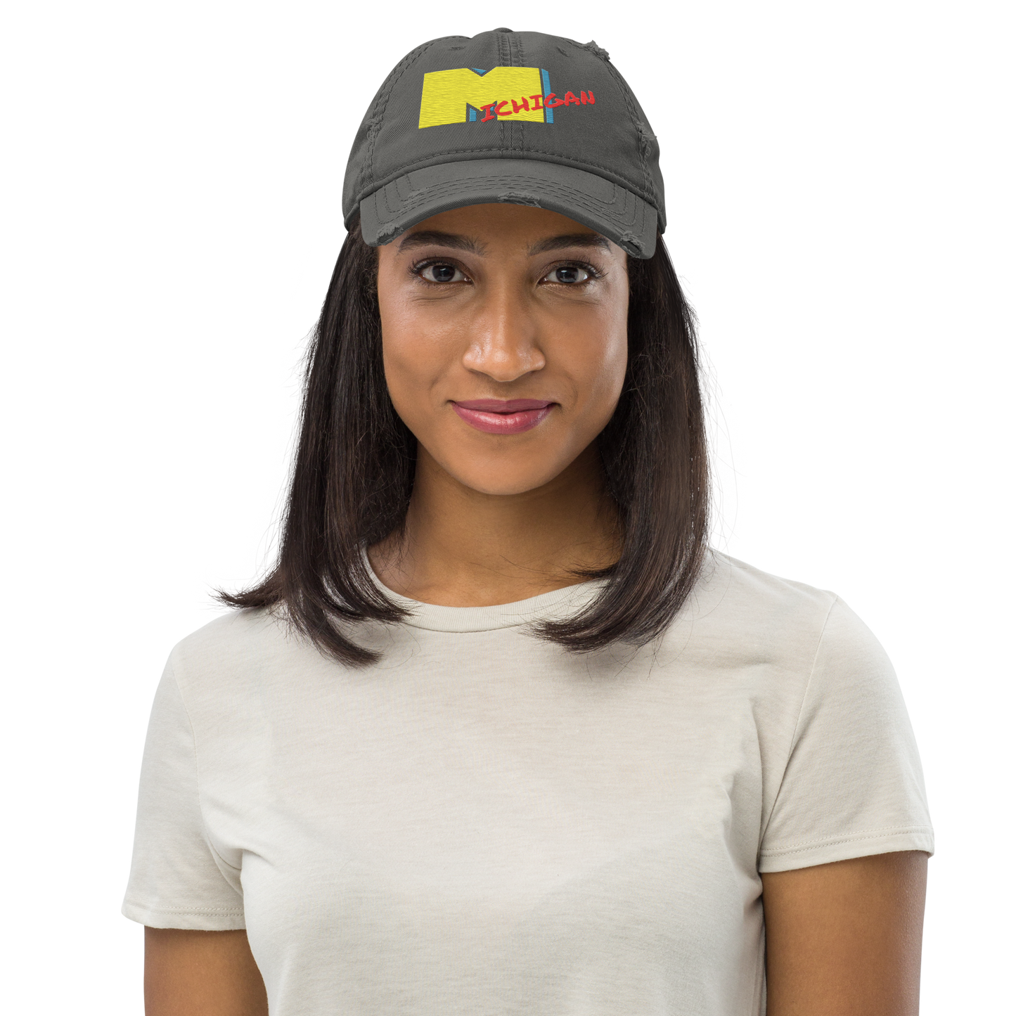 'Michigan' Distressed Dad Hat | Music Television Parody