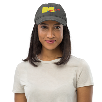 'Michigan' Distressed Dad Hat | Music Television Parody