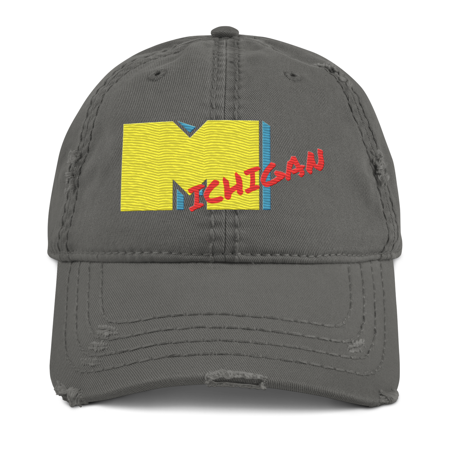 'Michigan' Distressed Dad Hat | Music Television Parody