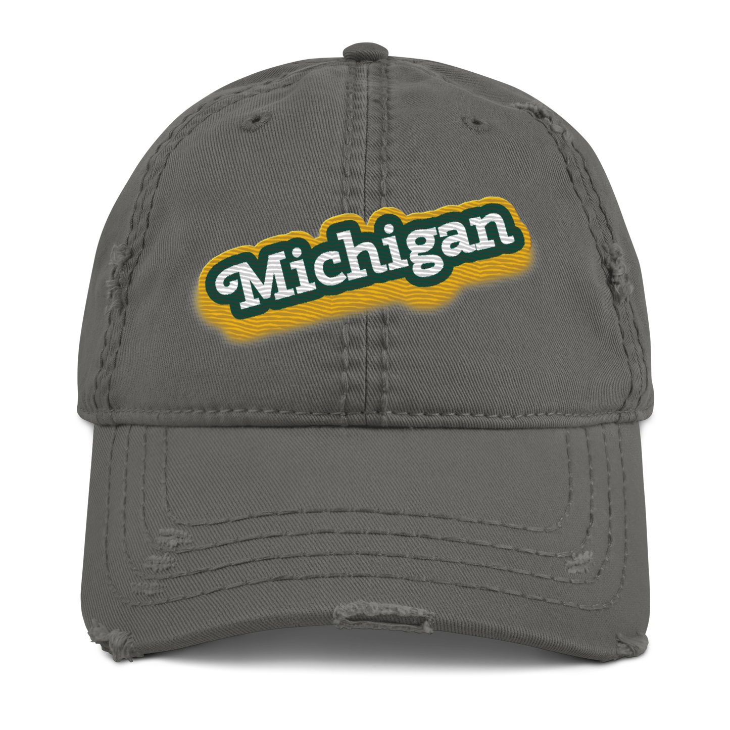 'Michigan' Distressed Dad Hat | Ginger Pop Parody