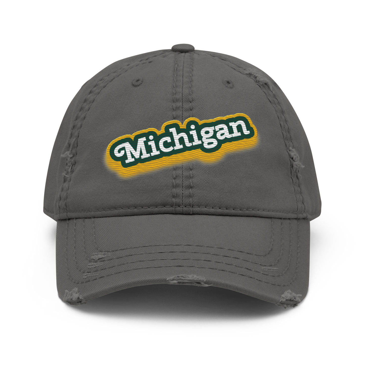 'Michigan' Distressed Dad Hat | Ginger Pop Parody