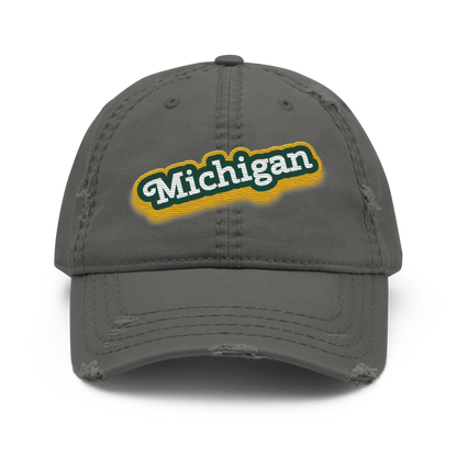 'Michigan' Distressed Dad Hat | Ginger Pop Parody