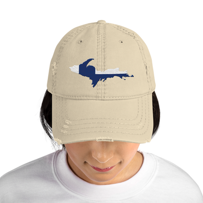 Michigan Upper Peninsula Distressed Dad Hat (FInnish Edition)