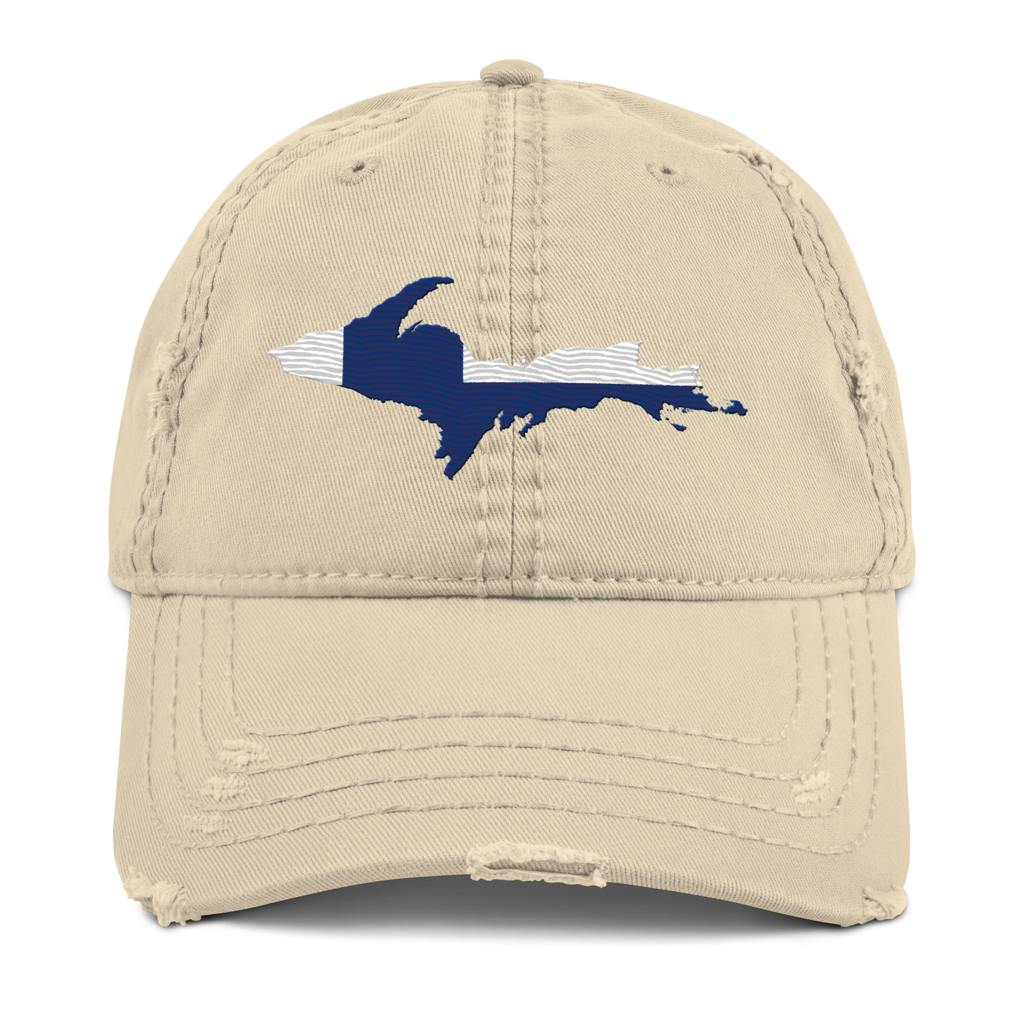 Michigan Upper Peninsula Distressed Dad Hat (FInnish Edition)